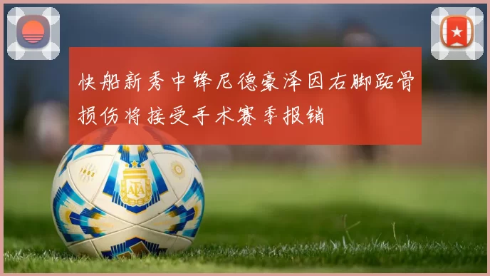 快船新秀中锋尼德豪泽因右脚跖骨损伤将接受手术赛季报销